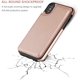 thumbnail image 5 of Funda tipo cartera para iPhone Xs iPhone X con tarjetero, funda de piel sintética de primera calidad con ranuras para tarjetas, cierre magnético doble y cubierta duradera a prueba de golpes (azul), 5 of 6