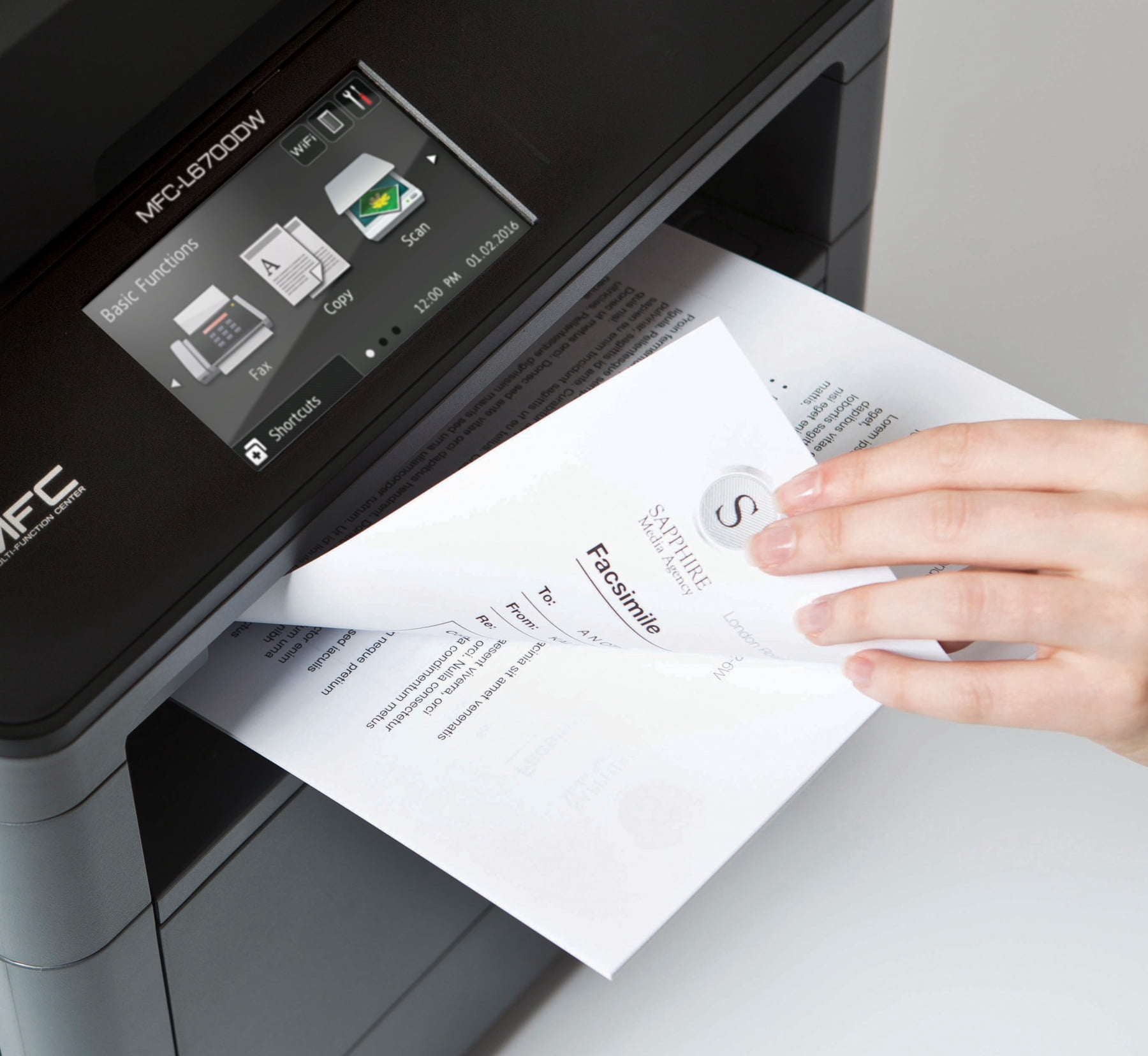 Brother MFC-L6700DW Wireless Duplex All-in-One Monochrome Laser Printer