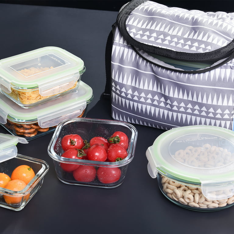 M MCIRCO 24-Piece Glass Food Storage Containers with Upgraded Snap Locking  Lids,Glass Meal Prep Containers Set - Airtight Lunch Containers, Microwave,  Oven, Freezer and Dishwasher