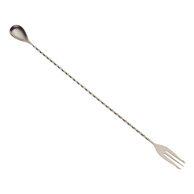 Cuchara de bar, horquilla Barfly, 40 cm, acero inoxidable