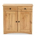 thumbnail image 4 of Baxton Studio Lauren Modern and Contemporary Oak Brown Finished Wood 2-Door Buffet Kitchen Cabinet, 4 of 9