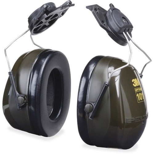 Peltor Optime Earmuff Cap-Mount Headset - Noise Protection - Foam, ABS Plastic, ABS Plastic - Black - Comfortable, Noise Reduction - 1 Each Peltor Optime Earmuff Cap-Mount Headset - Noise Protection - Foam, ABS Plastic, ABS Plastic - Black - Comfortable, Noise Reduction - 1 Each