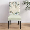 thumbnail image 4 of Dining Chair Covers Set of 6,Rustic Eucalyptus Leaf Pumpkin Universal Stretch Kitchen Seat Covers Parsons Chair Protector Slipcover for Home Restaurant Party Decor,Fall Colorful Plant on Wood, 4 of 6