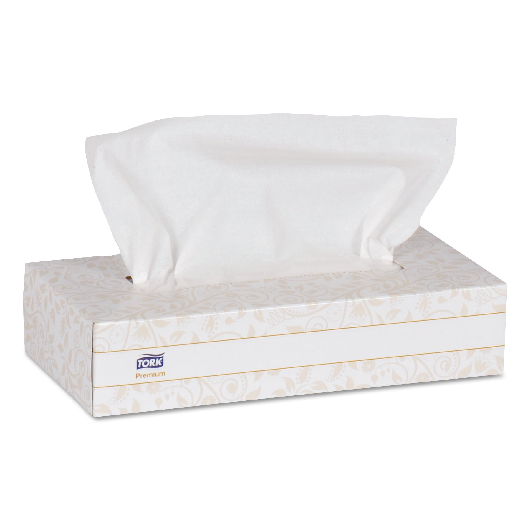 Tork Premium Facial Tissue, 2Ply, White, 100 Sheets/Box, 30 Boxes