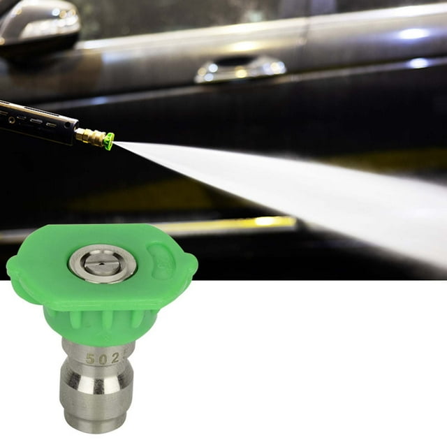 Xuewenshw 1/4 High Pressure Car Washing Machine Quick Insert Water Nozzle Nozzle Fan Shaped Quick Connection Cleaning Machine Head Accessories Kitchen Spray Head Replacement