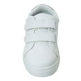 thumbnail image 3 of Kensie Girl Girls Glitter Hook and Loop Casual Sneakers, Toddler and Little Kids White with Silver Stars , Size 8, 3 of 8