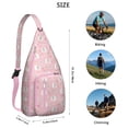 thumbnail image 2 of Vintage Elephant Sling Backpack - Retro Tribal Pattern Shoulder Bag with Layered Storage, Fashionable Pack for Students & Office Workers, 2 of 4