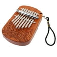 thumbnail image 4 of Portable Wooden Kalimba for Music Lovers with Clear Sound and Exquisite Design Brown Plastic 8tone, 4 of 8