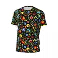 thumbnail image 5 of T Shirt For Men Colorful Floral Sports T-Shirt Summer Hungarian Folk Print Fun Hip Hop Tshirt For Ma, 5 of 7