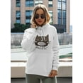 thumbnail image 2 of Cute Cat Face, Meow Hoodie Women -Image by Shutterstock, Female Small, 2 of 4