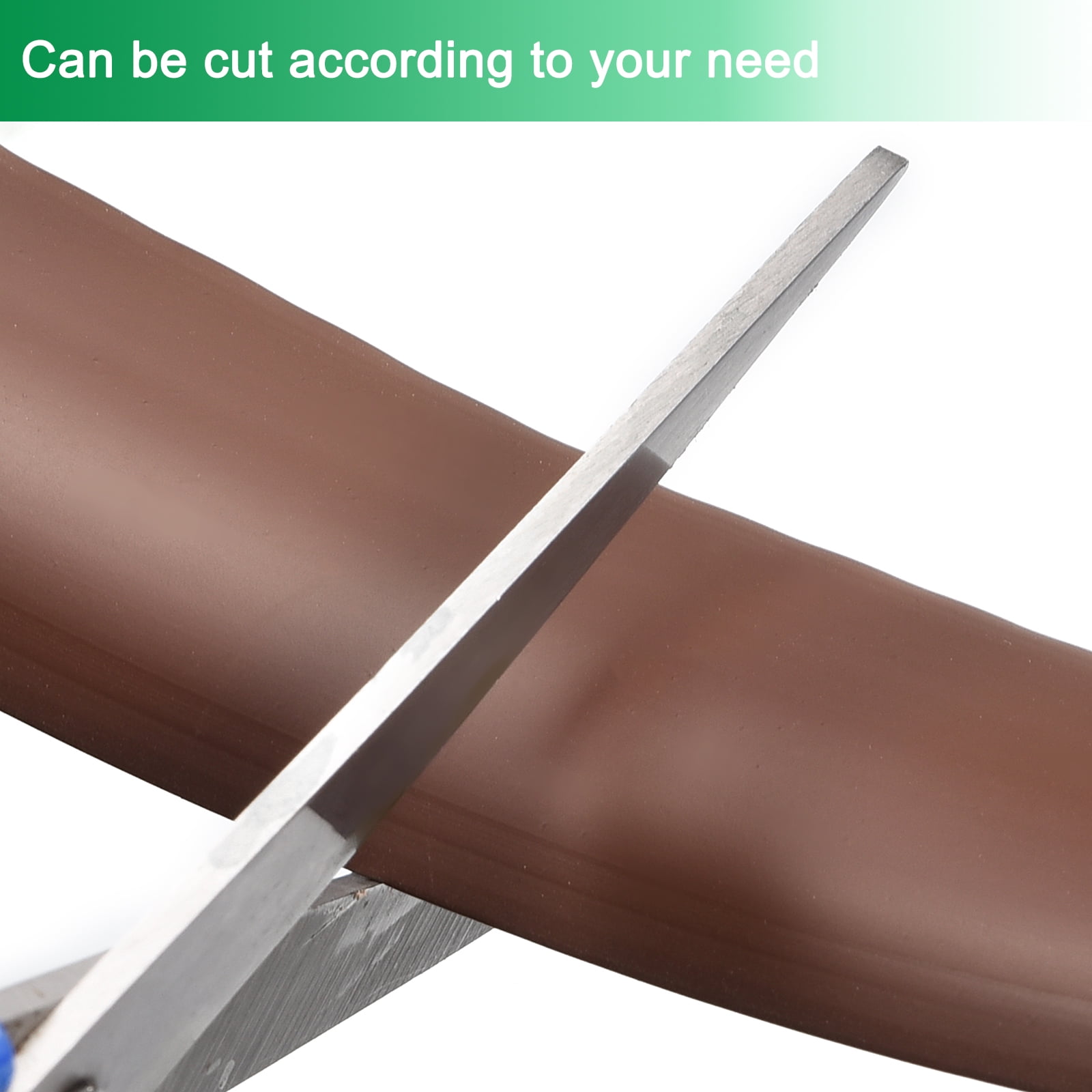 Floor Transition Strip, Self Adhesive Carpet Transition Edging Trim Strip Floor Strip, Dark Brown 6.6Ft