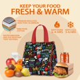 thumbnail image 5 of I Love My Dogs Art Insulated Lunch Bag for Women & Adults,Large Portable Soft Cooler Lunch Bag,Thermal Food Storage Tote with Pearl Cotton,8.66L,8.75x5.75x9.5 Inch, 5 of 6