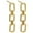 Gold, variant on Chain Link Paperclip 925 Sterling Silver 18K Yellow and White Gold Stud Dangle Earrings | RJ Designs