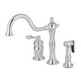 thumbnail image 3 of Kingston Brass KS1818ALBS Heritage Deck Mount Kitchen Faucet with Brass Spray..., 3 of 3