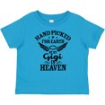 thumbnail image 3 of Inktastic Handpicked for Earth by My Gigi in Heaven with Angel Wings Boys or Girls Baby T-Shirt, 3 of 5
