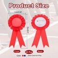 thumbnail image 2 of Uxcell 24Pcs Blank Award Ribbon, 6" x 3" Honorable Participation Badge Ribbons for Sports Events, 3 Colors, 2 of 6
