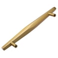 thumbnail image 4 of GlideRite 5 in. Center Solid Faceted Bar Pull Cabinet Hardware Handles, Satin Gold, Pack of 25, 4 of 5
