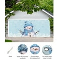 thumbnail image 2 of Christmas Garage Door Banner Cover 6 x 13 ft, Christmas Snowman White Snowflakes Blue Christmas Garage Door Decorations Holiday Christmas Backdrop Decor for Winter New Year Xmas Party, 2 of 6