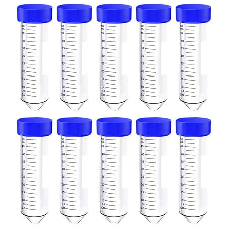 

50pcs 50ml Centrifuge Tubes with Screw Scientific Experiment Test Tubes