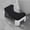 black, variant on Universal Squatty Potty Toilet Stool - Waterproof Foot Stool for Adults, Kids, Seniors & Pregnancy Support
