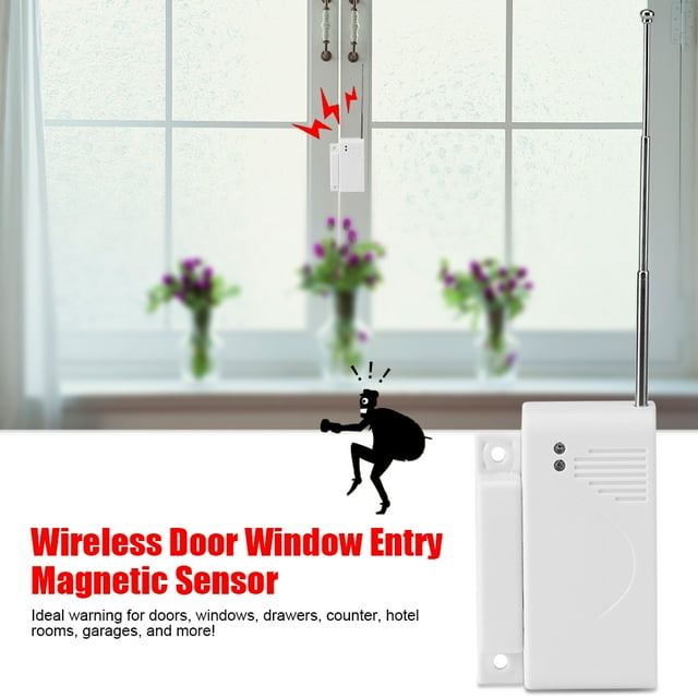 Alarma de ventana, alarma de seguridad inalámbrica para puerta y ventana de 433MHZ, muy recomendable