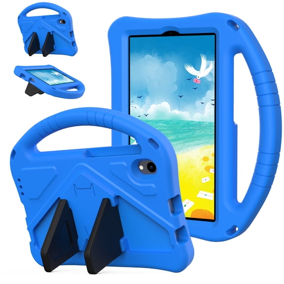 TECH CIRCLE for ONN 7 Tablet Gen 5 2026 (Model:TBBRN36020962) Kids Case,Shockproof EVA Protective Case Handle Stand Cover for Walmart Onn 7 inch Tablet 2026,Blue