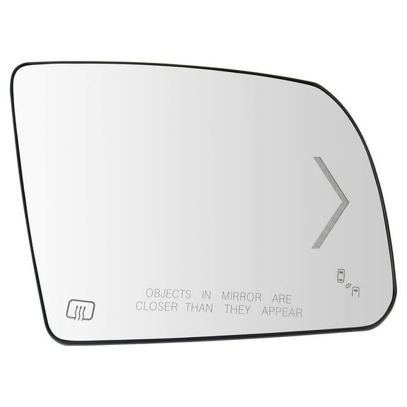 TRQ Mirror Glass Heated Signal Blind Spot Detection Passenger RH for Tundra MGA08559