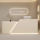 thumbnail image 3 of Bar Pulpit Salon Reception Desk Lectern White Mobile Checkout Shop Cash Counter Pulpitos Retail Kassentisch Shop Furniture My Lux Decor Round, 3 of 13