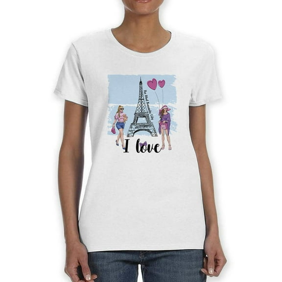Love Paris T-Shirt Women -SPIdeals Designs, Female Medium
