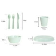 thumbnail image 1 of POINTERTECK Six-piece Cutlery Set 1 Set Broken-proof Rounded Edges Useful Portable Kids Eating Tableware Fork Cutter Set, 1 of 4
