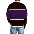 thumbnail image 4 of Hombres Camisa de Manga Larga Vintage Impreso Botón Abajo Cuello Turndown Casual Verano Sólido, 4 of 5