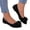 Black, variant on IEMIEMIEM Women's Flat Shoes Pointed Toe Faux Suede Slip On Elegant Bow Knot Ballet Flats Non Slip Comfortable Slip On Walking Loafers Light Green 8.5 Wide