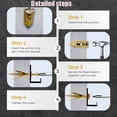thumbnail image 2 of 2026 Upgraded Self-Drilling Drywall Anchors, Zinc Plated Steel,No Drill Needed, Holds Up to 66LB on Walls, for Mounting TV, Shelf, Mirror, Cabinet, Picture Frames, 2 of 6