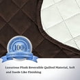 thumbnail image 5 of Eurhowing Reversible Loveseat Slipcover 2-Seater, Waterproof Non-Slip Quilted Couch Cover, Pet Friendly Sofa Protector with Elastic Straps, Brown, 5 of 8