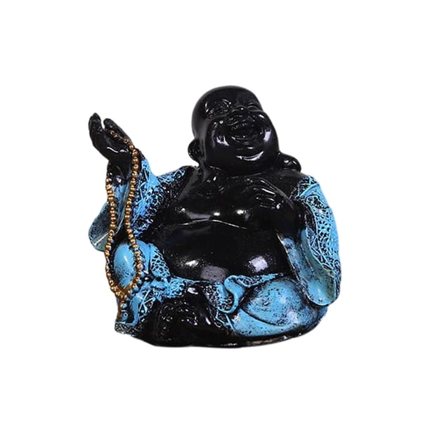 Escultura de Buda, adornos budistas, figuras, esculturas, decoración del hogar y el jardín. Azul