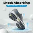 thumbnail image 4 of FitVille Extra Wide Golf Shoes for Men Waterproof Professional Spiked Golfers Training Sneakers with Arch Support, 4 of 7