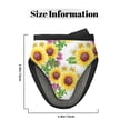 thumbnail image 4 of Sunflowers Oven Mitts Heat Resistant - Soft Lining Silicone Mini Oven Mitts with HangingLoop, Kitchen Oven Gloves Heat Resistant 500℉ for Cooking Baking Microwave, 4 of 7