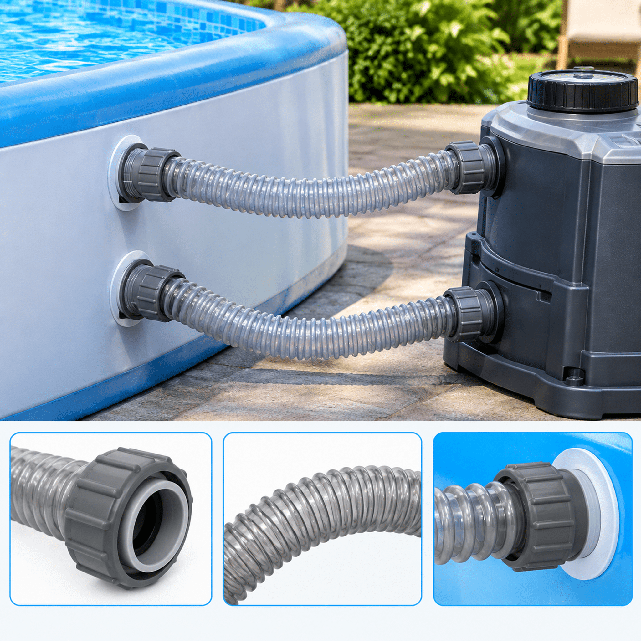 Customized Connection Tubes For Bathtub Machinesinflatable Swimming Pool Spa Machines