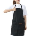 thumbnail image 1 of Cocina Delantal Lona Funda protectora impermeable Simple Casas Casas Delantales Trabajar Ropa de trabajo con bolsillo para restaurante Cafetería Negro Scienceny HA011665-01, 1 of 7