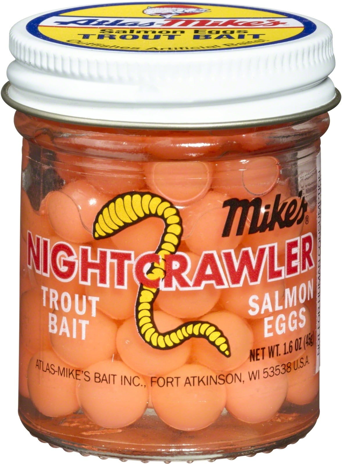 Atlas-Mike's® Pink Garlic Salmon Eggs Trout Bait 1.1 oz 