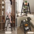 thumbnail image 6 of 3 Step Ladder,Folding Step Stool with Wide Anti-Slip Pedal,330lbs Load Capacity,Lightweight and Portable for Kitchen Space Saving, 6 of 6