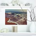 thumbnail image 1 of Foaming Waves Kissing Wide Beach - Large Seashore Canvas Print, 1 of 3