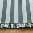 thumbnail image 2 of Beautiful Ruffle Stripe Fabric Placemat by Drew Barrymore, Cornflower Blue/Thyme Green, 20"W x 14"L, 2 of 6