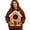 Brown, variant on Stralyhd Christmas Dog Hoodie for Women Santa Cat Carrier Sweatshirt with Pocket Zip Up Dogs Hoodie with Pouch Zip Holiday Hoodies