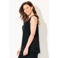 thumbnail image 4 of Catherines Women's Plus Size Ponte Knit Lace Tank, 4 of 4