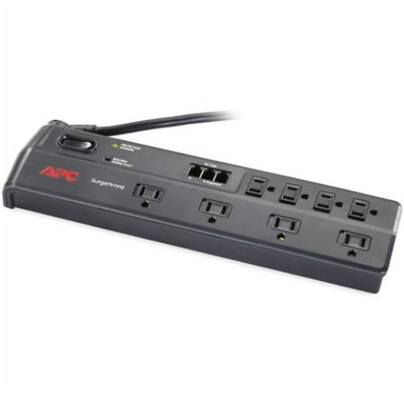 UPC: 0731304249054 | APC 8-Outlet Surge Protector 2525 Joules with Telephone and DSL Protection  SurgeArrest (P8T3)