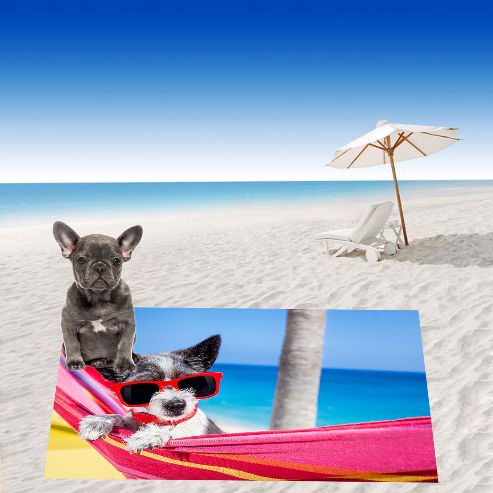Zanvin Dog Themed Beach Towel Beach Towel Balls Gifts 30x60in Large Beach Towel Quick Fast Dry Absorbent Lightweight Sand Free Bath Towels Other One
