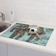thumbnail image 6 of Yiaed Astronauts On Lunar Mission Print Highly Absorbent Microfiber Kitchen Counter Mat, Dish Drying Pad for Dishes, Utensils, Pots and Pans, Large 18" x 24", 6 of 7