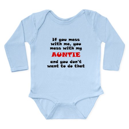 

CafePress - You Mess With My Auntie Body Suit - Long Sleeve Infant Bodysuit