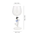 thumbnail image 2 of OULII Red Goblets Glassware Goblet Transparent Glass Christmas Party 1Set, 2 of 8